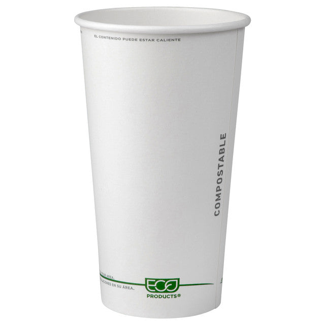 GreenStripe Renewable & Compostable Hot Cups - 20 oz. - Case of 1000