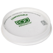 Renewable & Compostable Paper Hot Cup Lid - Large (90mm), FSC® MIX CREDIT SA-COC-013255 - Case of 1000