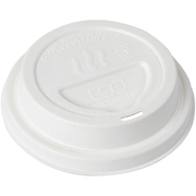 Vanguard™ Renewable & Compostable Molded Fiber Hot Cup Lid - Large - Case of 1000