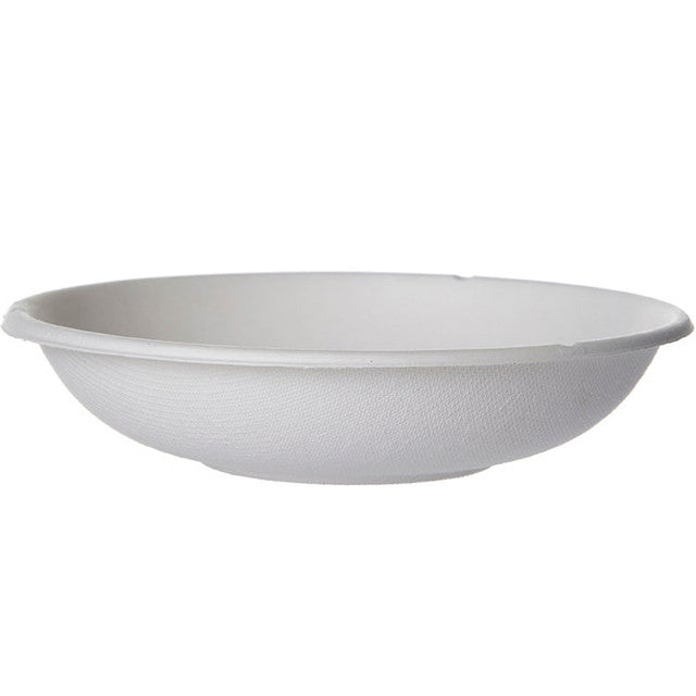 Vanguard™ Renewable & Compostable Molded Fiber Coupe Bowls - 12oz. - Case of 800