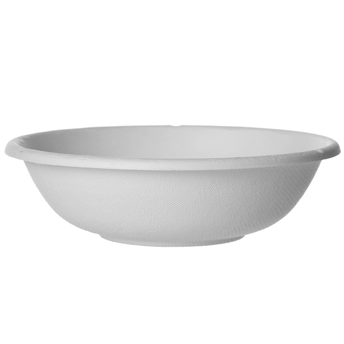 Vanguard™ Renewable & Compostable Molded Fiber Coupe Bowls - 16oz. - Case of 800