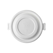 Vanguard™ WorldView™ Renewable & Compostable Domed Round Molded Fiber Lid, Fits 12-16oz Molded Fiber Bowls - Case of 400