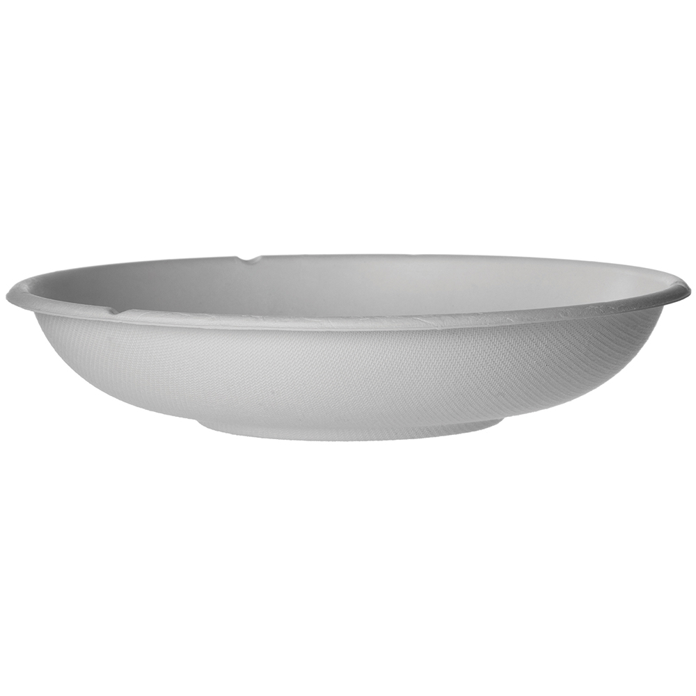 Renewable & Compostable Molded Fiber Coupe Bowls - 24oz. - Case of 400