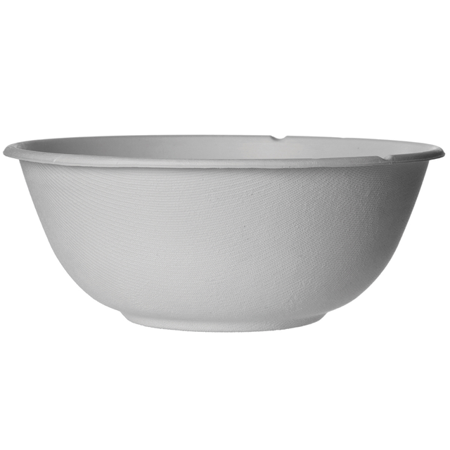 Vanguard™ WorldView™ Renewable & Compostable Molded Fiber Coupe Bowl - 46oz - Case of 400