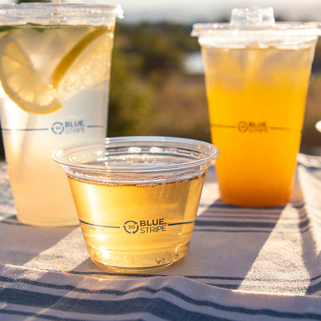 BlueStripe 30% Recycled Content Cold Cups - 9 oz. - Case of 1000