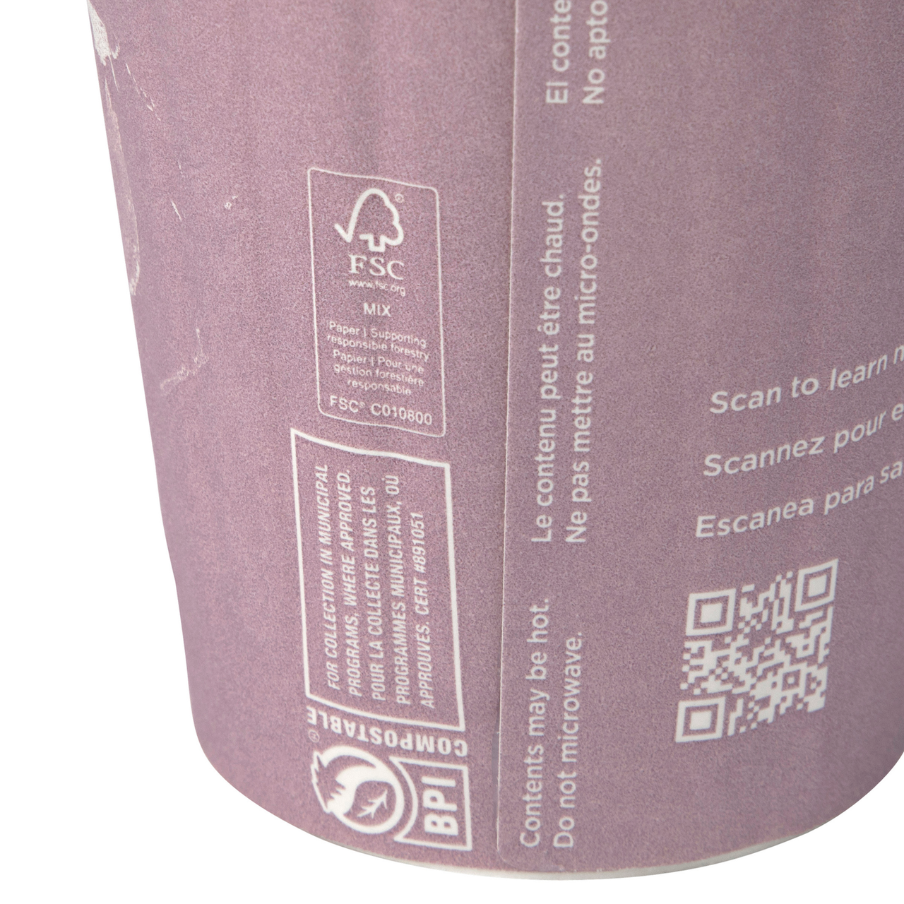World Art Renewable & Compostable Insulated Hot Cups - 16oz. - Case of 600