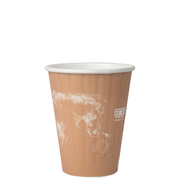 World Art Renewable & Compostable Insulated Hot Cups -8oz. - Case of 800