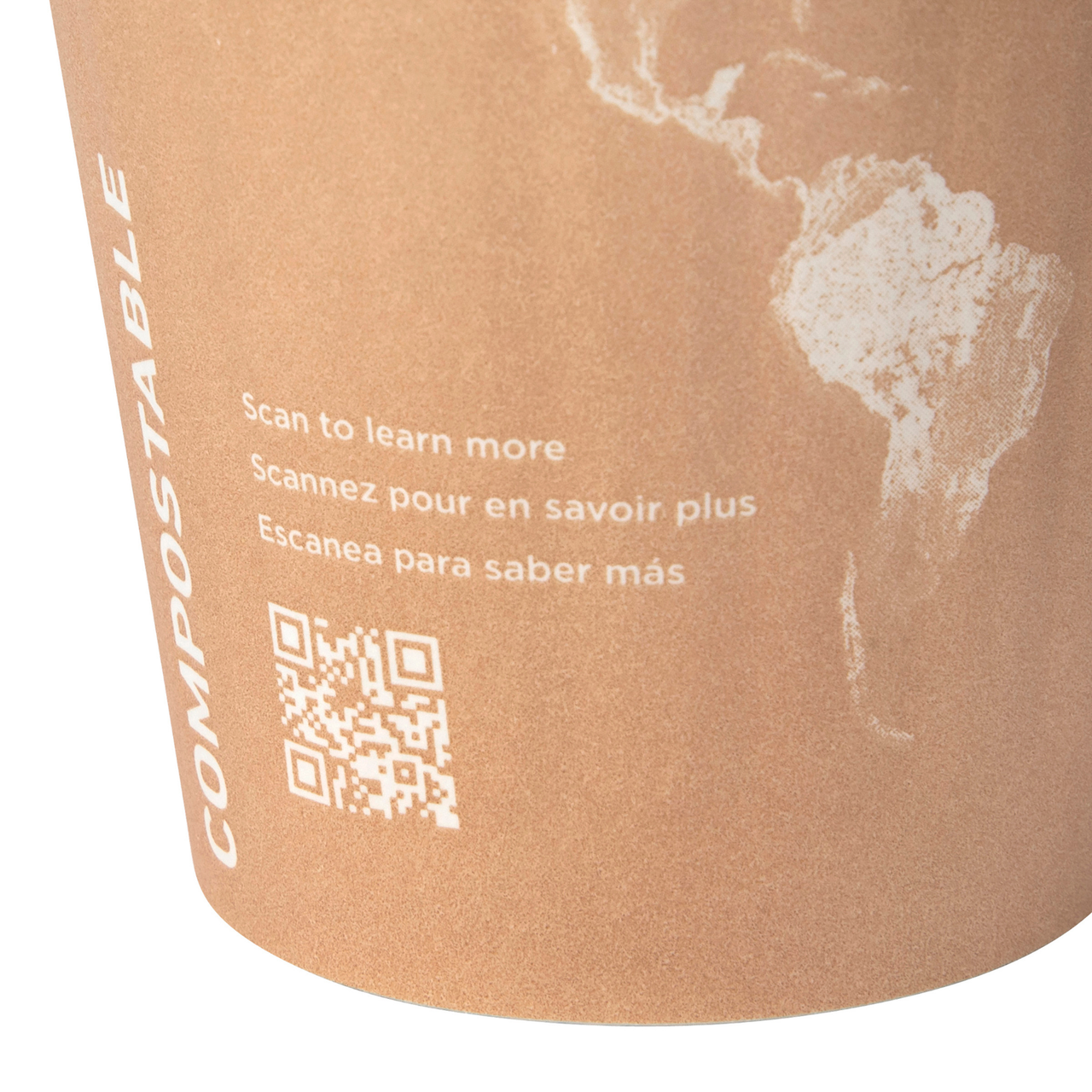 World Art Renewable & Compostable Insulated Hot Cups -8oz. - Case of 800