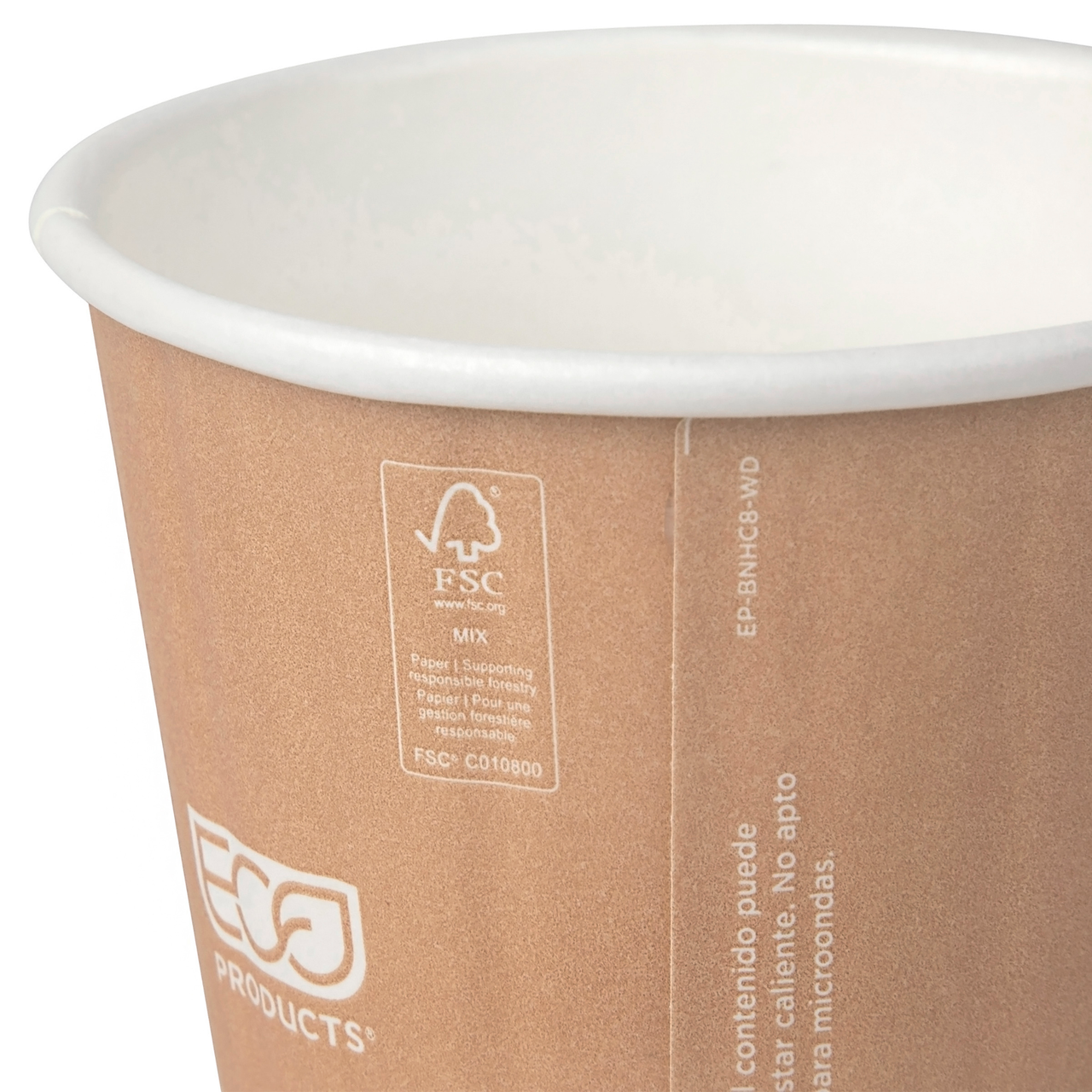 World Art Renewable & Compostable Insulated Hot Cups -8oz. - Case of 800