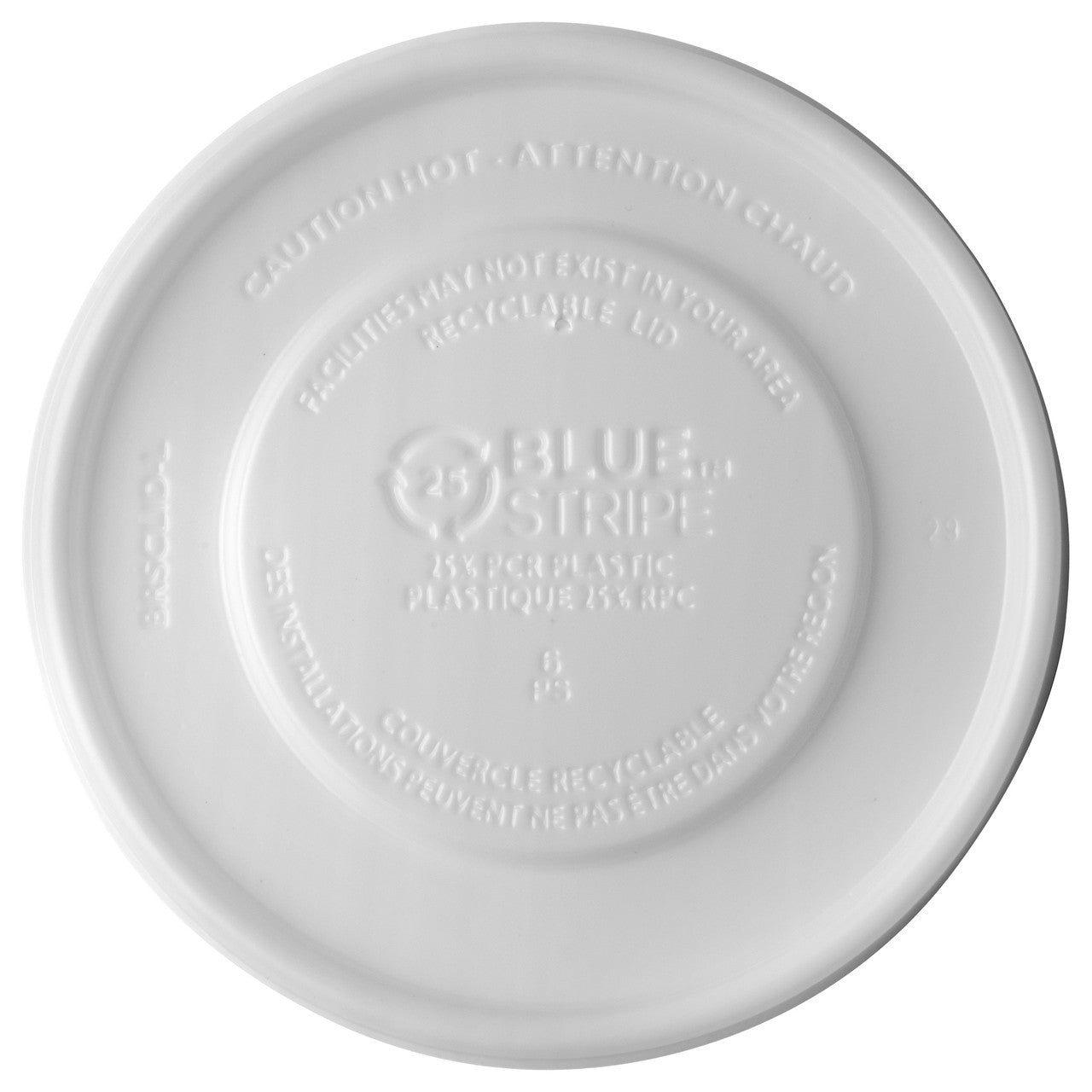 25% Recycled Content Lids, Fits 12-32oz. Food Containers - Case of 500