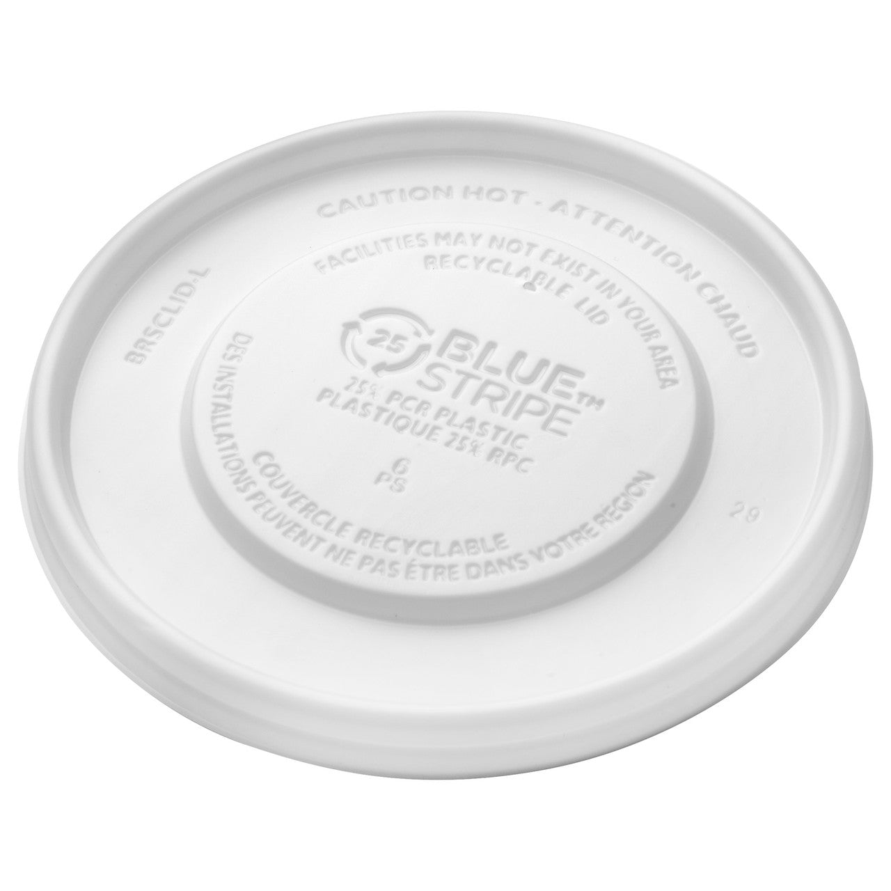 25% Recycled Content Lids, Fits 12-32oz. Food Containers - Case of 500