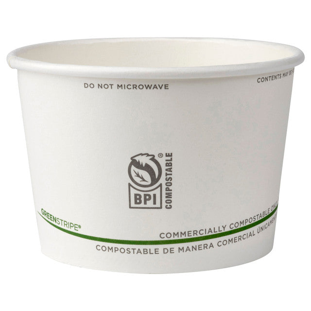 GreenStripe® Renewable & Compostable Food Container - 16oz. - Case of 500