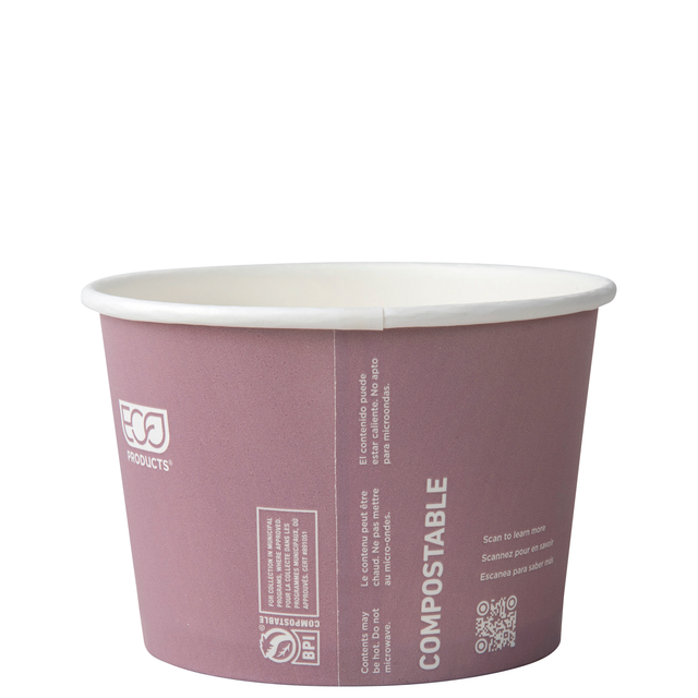 World Art Renewable & Compostable Food Container - 16oz. - Case of 500