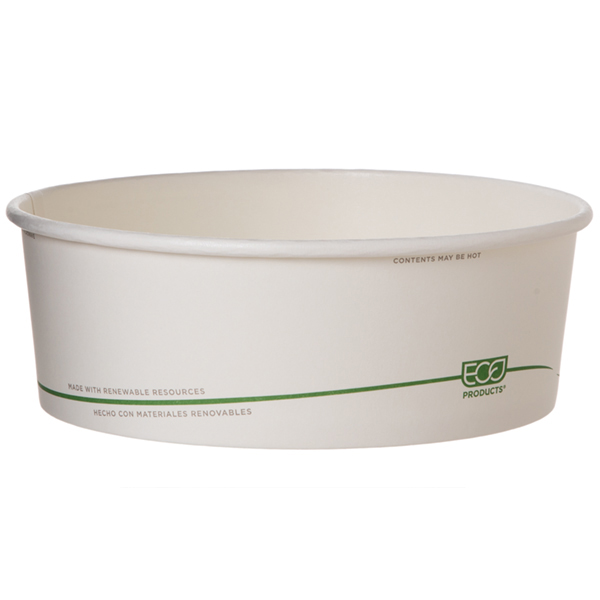 GreenStripe® Renewable & Compostable Squat Food Container - 32oz - Case of 300