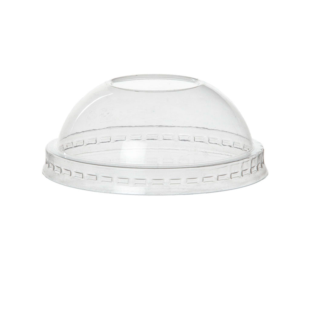 Renewable & Compostable Paper Food Container Dome Lid – 4oz. - Case of 1000