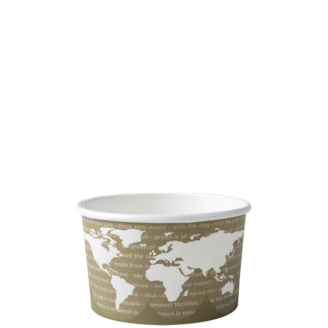 World Art Renewable & Compostable Food Container - 5oz.  - Case of 1000