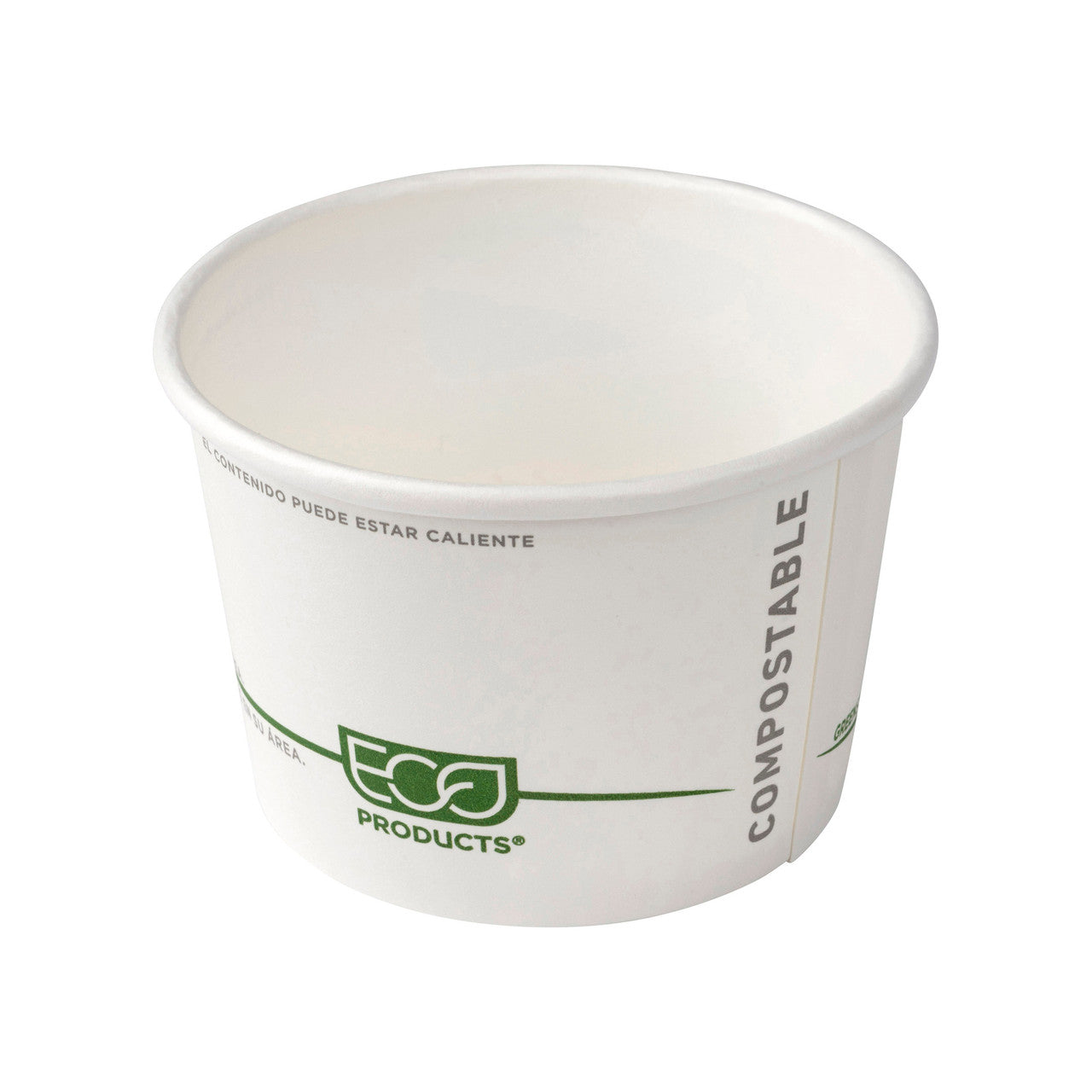 GreenStripe® Renewable & Compostable Food Container - 8oz. 
 - Case of 1000