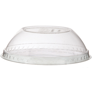Renewable & Compostable Paper Food Container Dome Lid – 12-32 oz. 
 - Case of 1000
