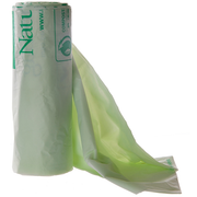 Compostable Can Liners, 42x48in, 48 gallon, 1.0mil, Green, 20 bags per roll, 5 rolls per case of 100