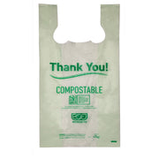Medium Compostable Shopper Bag - 21" - Case of 500