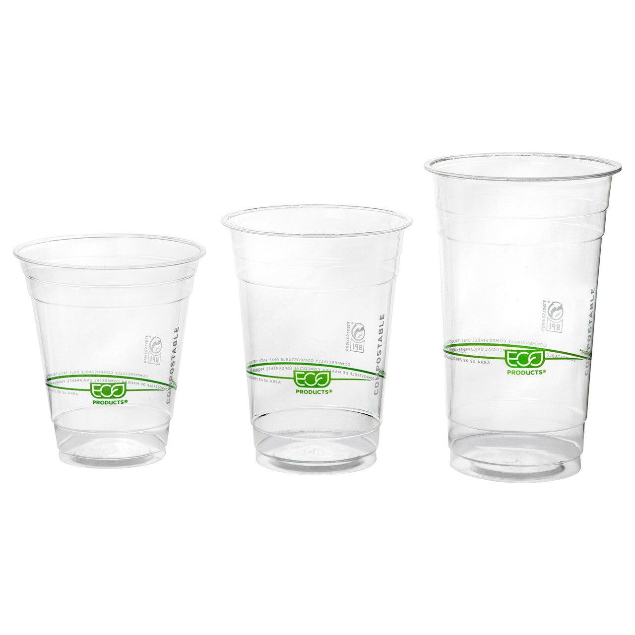 GreenStripe Renewable & Compostable Cold Cups - 24oz. - Case of 1000