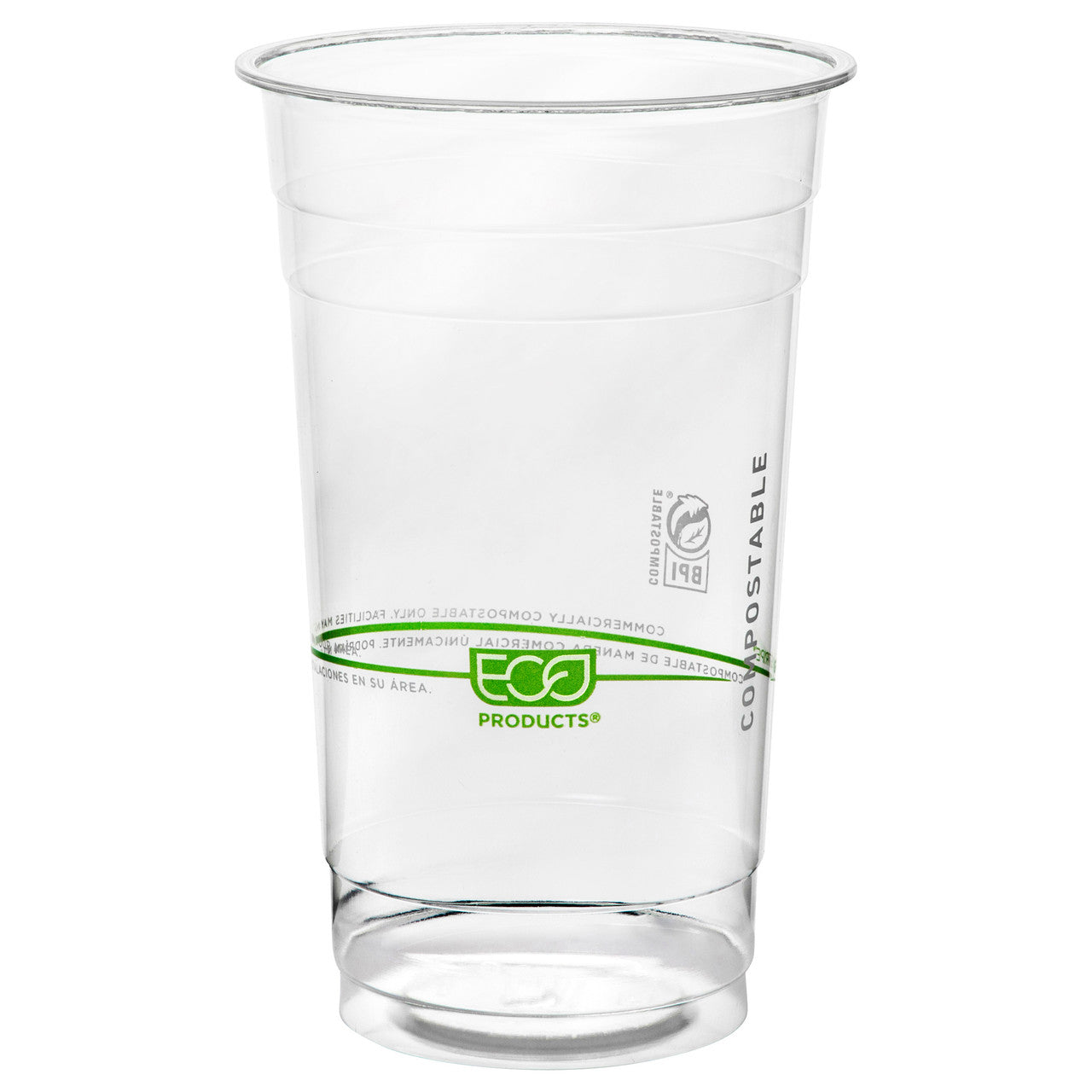GreenStripe Renewable & Compostable Cold Cups - 24oz. - Case of 1000