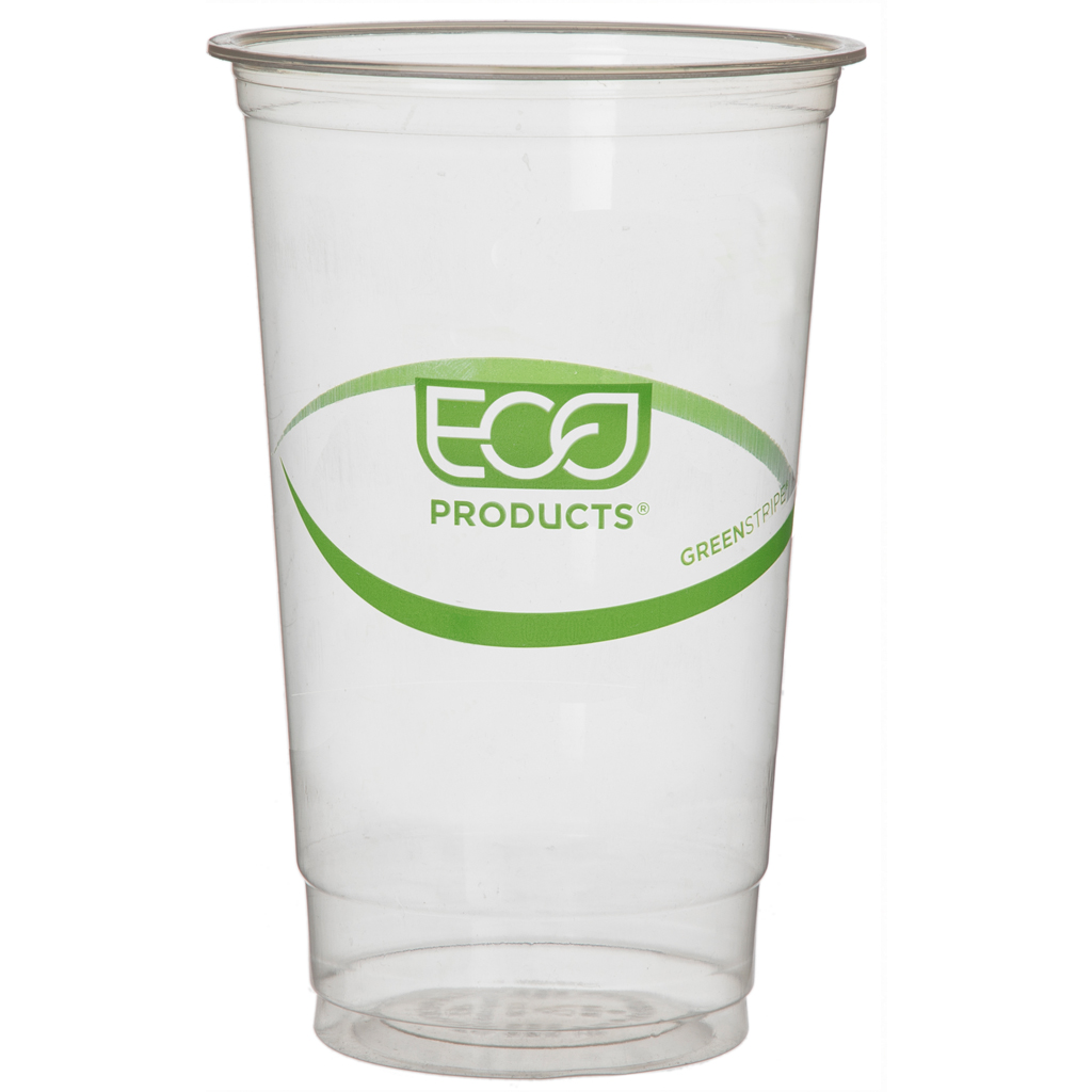 GreenStripe Renewable & Compostable Cold Cups - 32oz. - Case of 600
