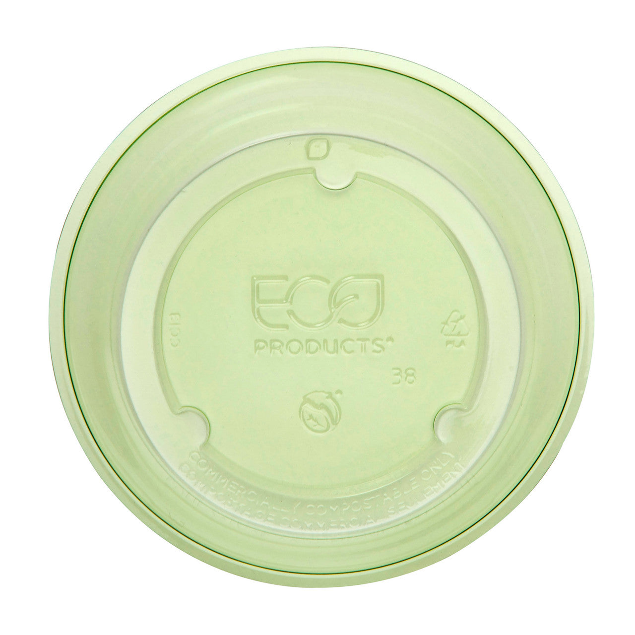 Veridian™ Renewable & Compostable Cup Insert - 3oz. Green 
 - Case of 1000
