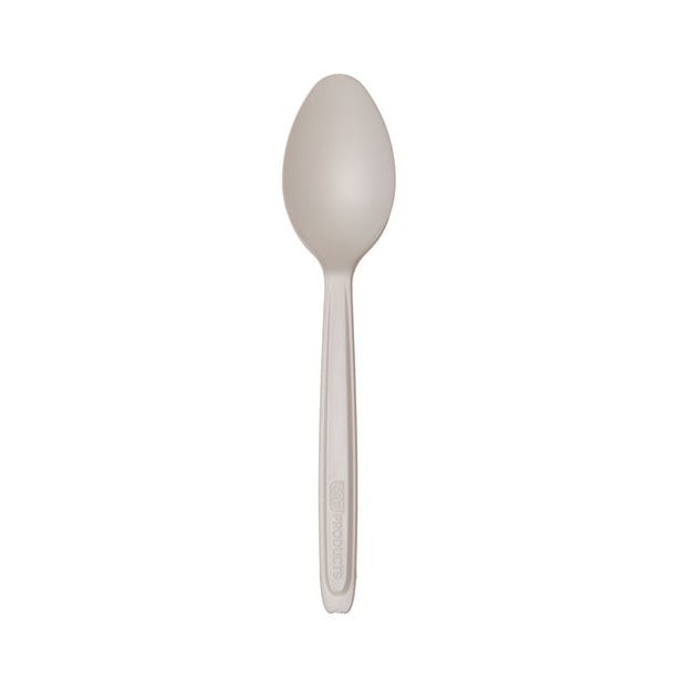 Cutlerease Dispensable Renewable & Compostable Spoon - 6" - Case of 960