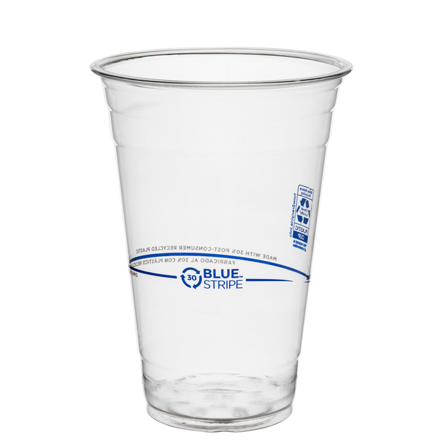 BlueStripe 30% Recycled Content Cold Cups - 20oz. - Case of 1000