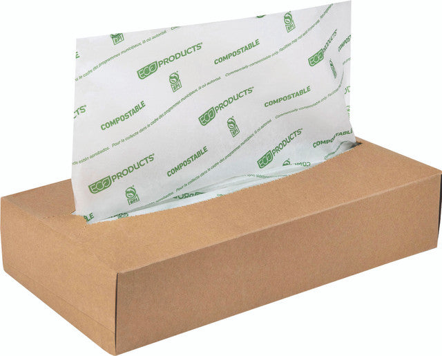 Renewable & Compostable Interfolded Dry Wax White Deli Paper 10x10.75 - Case of 6000