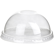 GreenStripe Renewable & Compostable Cold Cup Dome Lids - No Hole, Fits 9 - 24oz. Cold Cups - Case of 1000