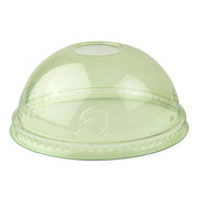 Veridian™  Renewable & Compostable Cold Cup Dome Lids - 9-24oz. Green - Case of 1000