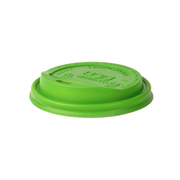 Veridian™ EcoLid Renewable & Compostable Hot Cup Lids - 8 oz. Green - Case of 800