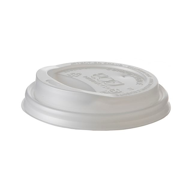 EcoLid Renewable & Compostable Hot Cup Lids, Fits 8oz Hot Cups - Case of 800