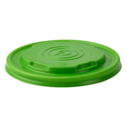Veridian™ EcoLid Renewable & Compostable Food Container Lids, Fits 12,16, 32oz sizes Green - Case of 500