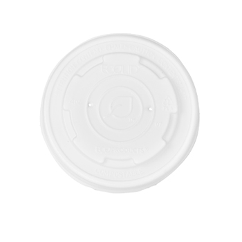 EcoLid Renewable & Compostable Food Container Lids, Fits 4oz sizes 
 - Case of 1000