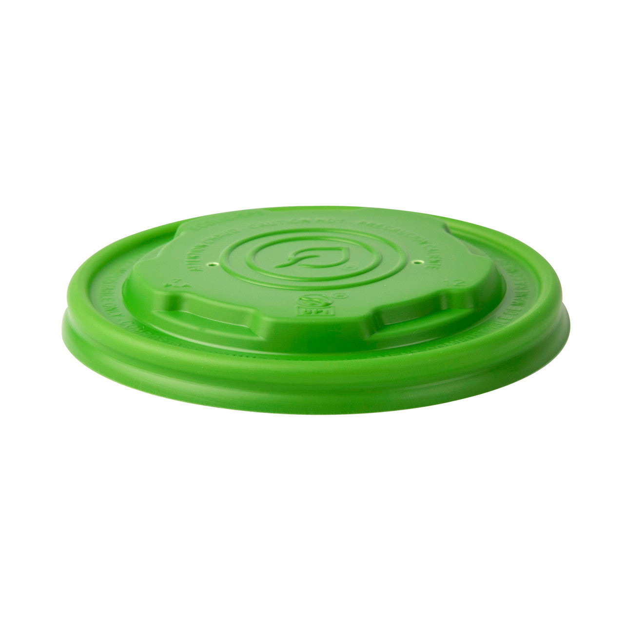 Veridian™ EcoLid Renewable & Compostable Food Container Lids, Fits 8oz and 10oz sizes Green - Case of 1000