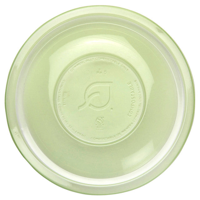 Veridian™ Renewable & Compostable Squat Food Container PLA Lid - 26-48oz Green - Case of 300