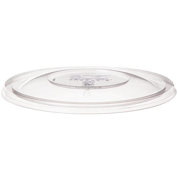Renewable & Compostable Squat Food Container PLA Lid - 26-48oz - Case of 300