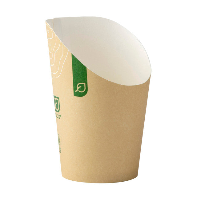 Renewable & Compostable French Fry Scoop & Cup, Large 
 - Case of 1000