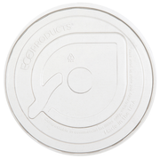 GreenStripe Renewable & Compostable Cold Cup Flat Lids, Fits 9 - 24oz. Cold Cups - Case of 1000