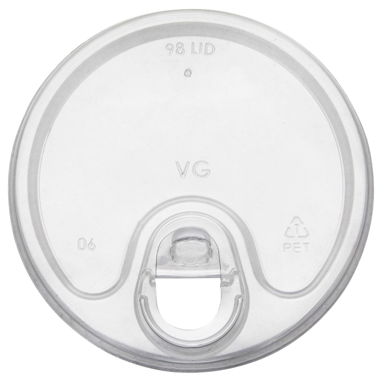BlueStripe 30% Recycled Content Cold Cup Sip Lids, Fits 9-24oz Blue Stripe Cups - Case of 1000