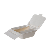 Vanguard™ Folia™ (II) Renewable & Compostable Take-Out Container, 6 x 5.4 x 2.5 - Case of 300