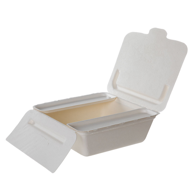 Vanguard™ Folia™ (IV) Renewable & Compostable Take-Out Container, 8.25 x 7. 5 x 2.5" - Case of 150