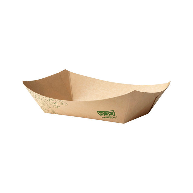 Renewable & Compostable 1lb Food Tray, FSC Mix Credit SA-COC-013255 - Case of 1000