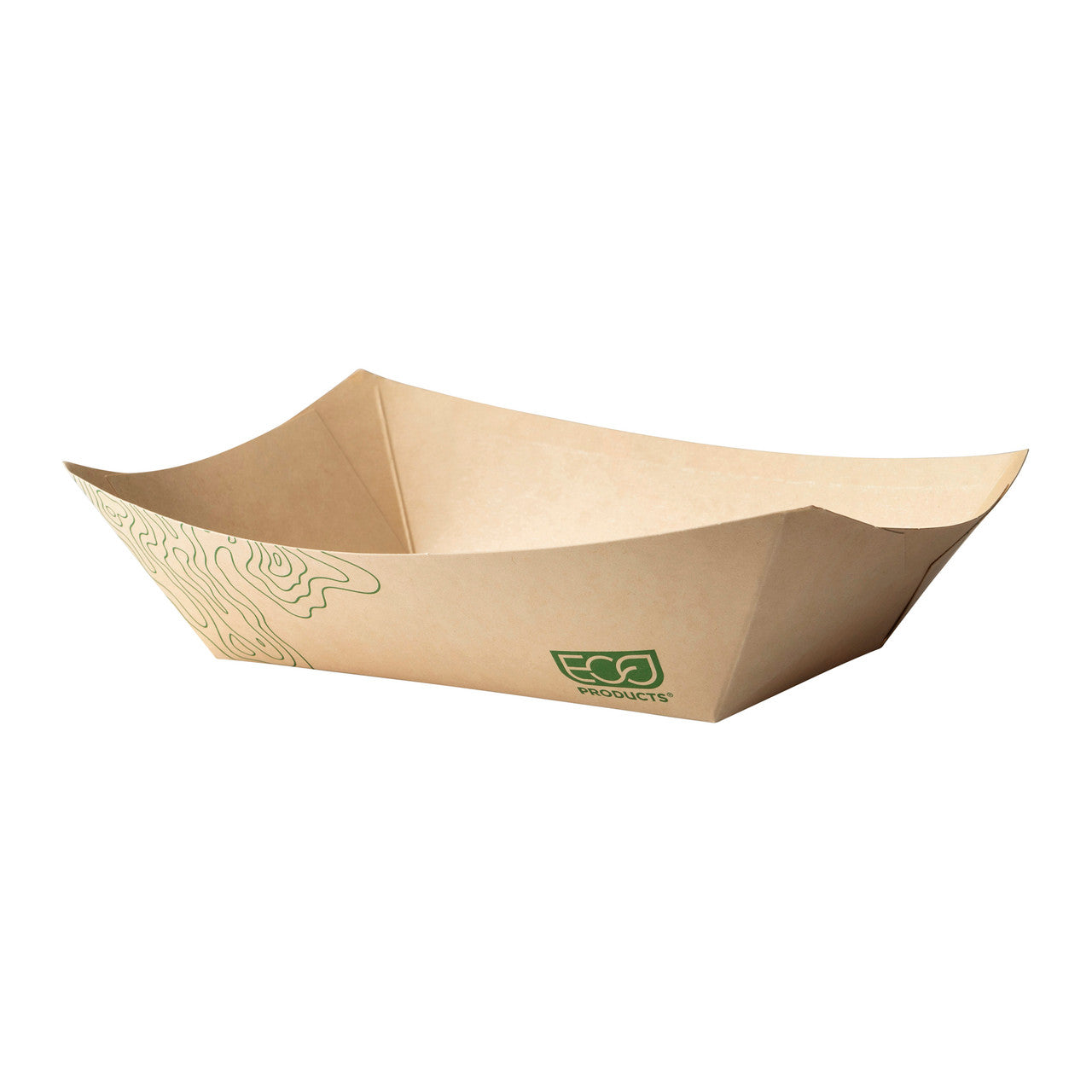 Renewable & Compostable 3lb Food Tray, FSC Mix Credit SA-COC-013255 - Case of 500