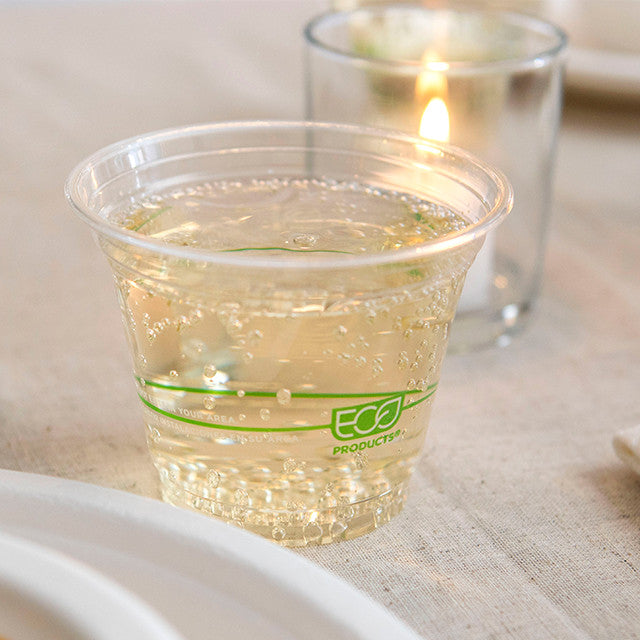 GreenStripe Renewable & Compostable Cold Cups - 9oz. - Case of 1000
