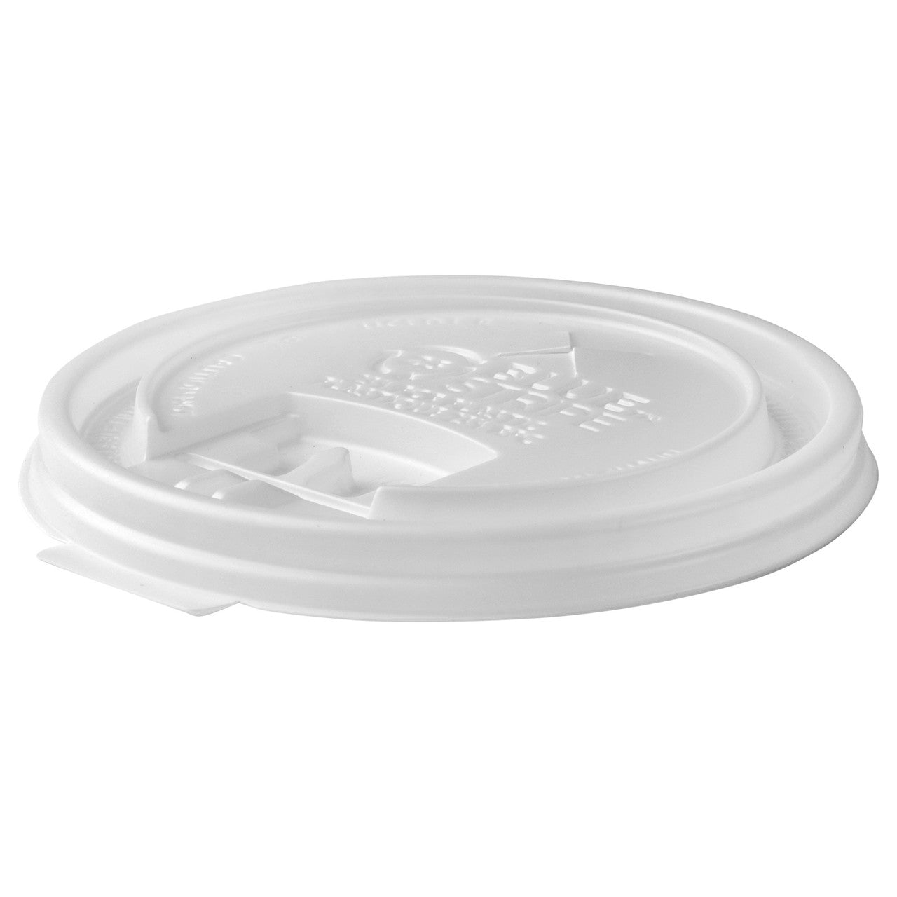 25% Recycled Content Dual-Temp Locking Tab Lid with Straw Slot – 10-20oz 
 - Case of 600