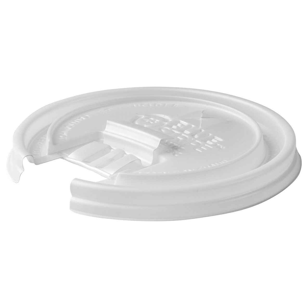 25% Recycled Content Dual-Temp Locking Tab Lid with Straw Slot – 10-20oz 
 - Case of 600
